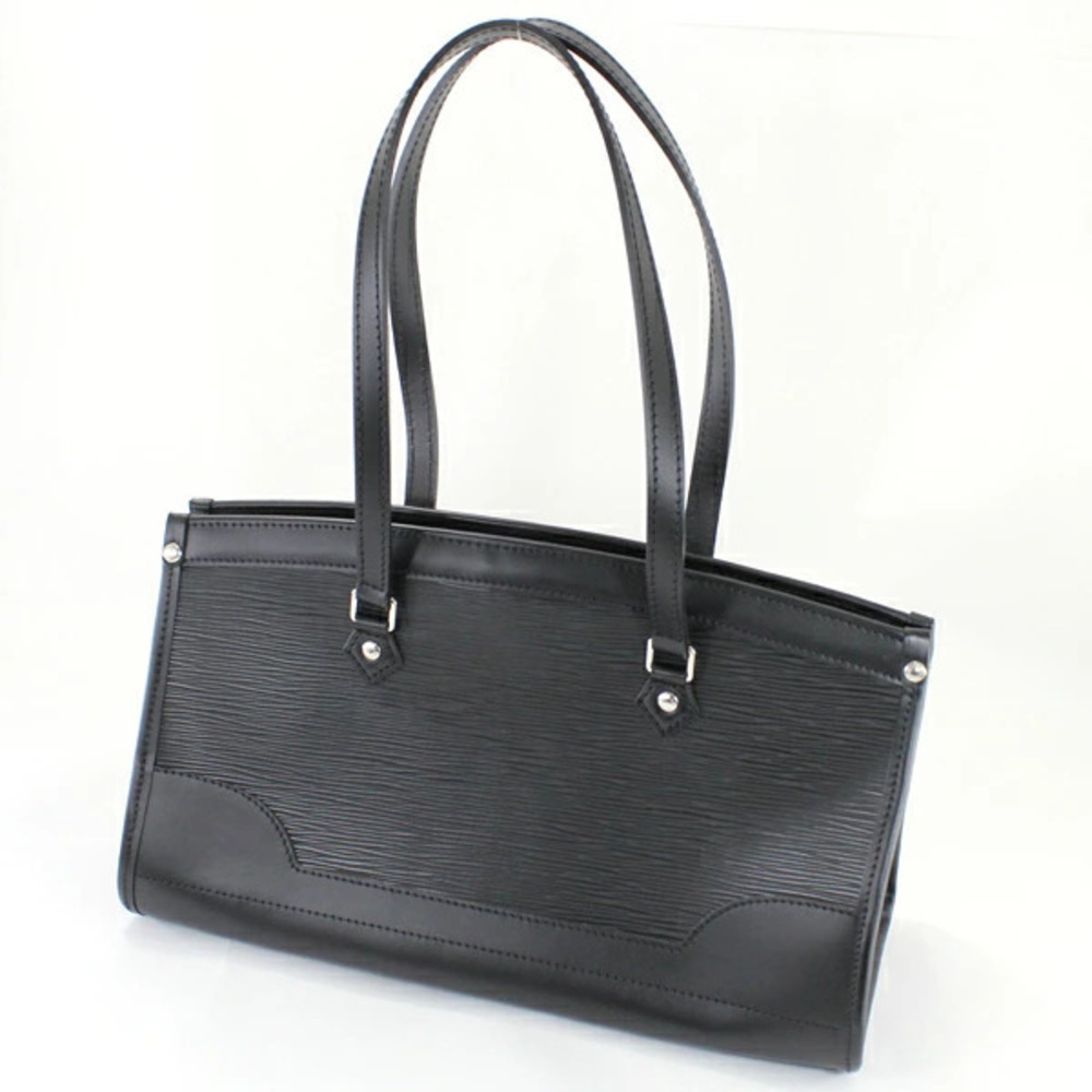 Louis Vuitton Madeleine Shoulder Black Epi Noir Tote Bag Leather